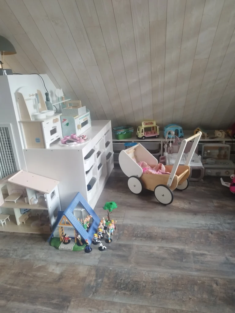 vue d'ensemble de la salle de jeux et jouets