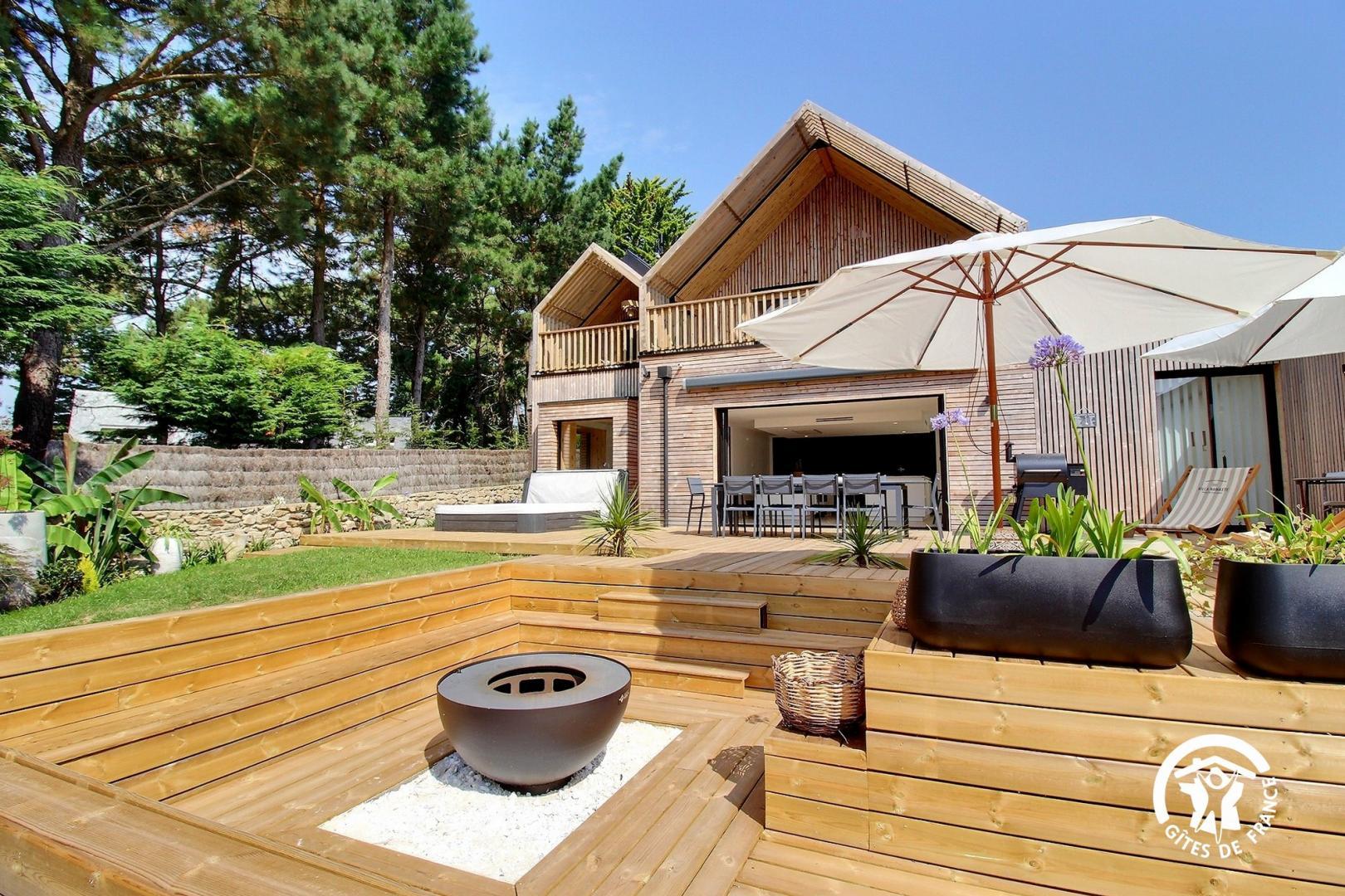 brasero feu apéro vin