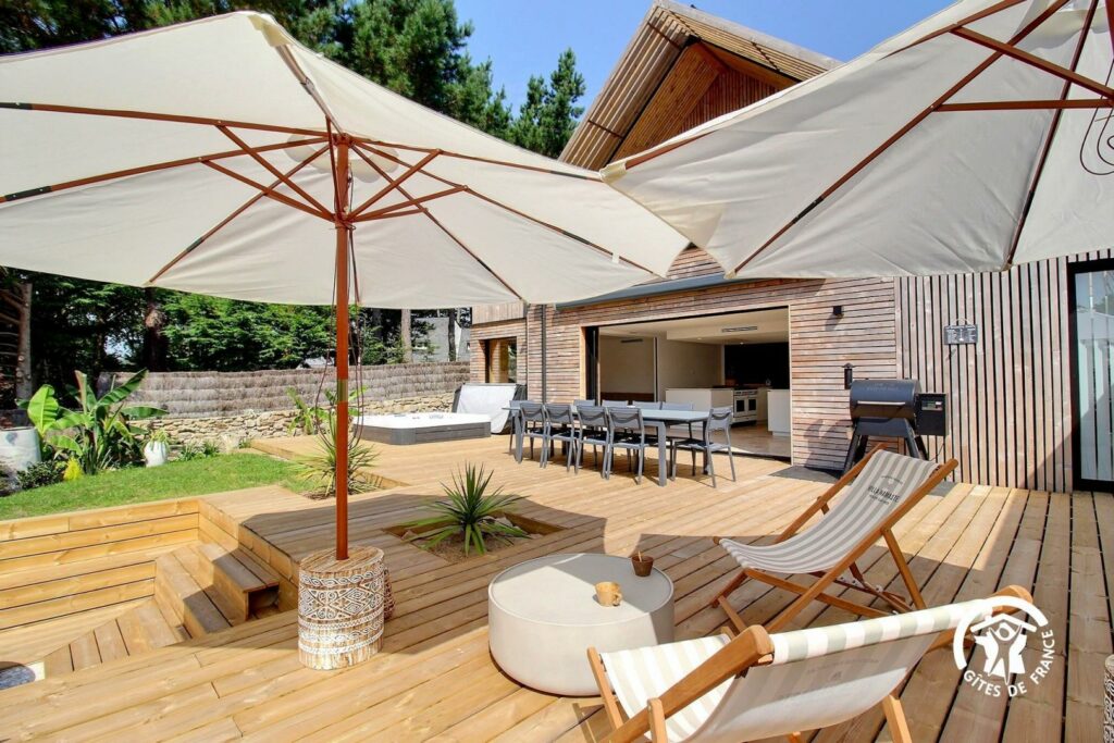 terrasse de la villa Namasté