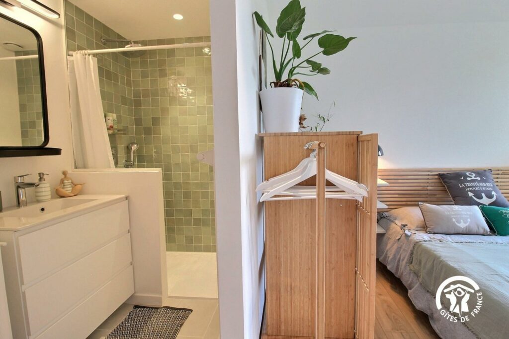 chambre emeraude salle douche