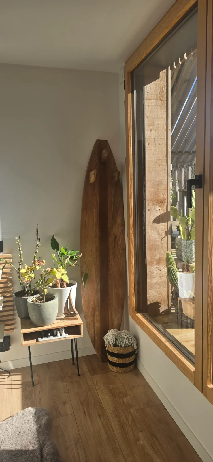 planche de surf bois