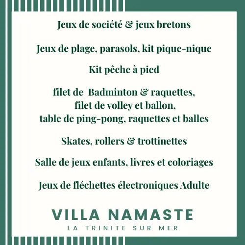 Des activités pour tous les âges : jeux, équipements sportifs, loisirs extérieurs et expériences à partager en famille ou entre amis.